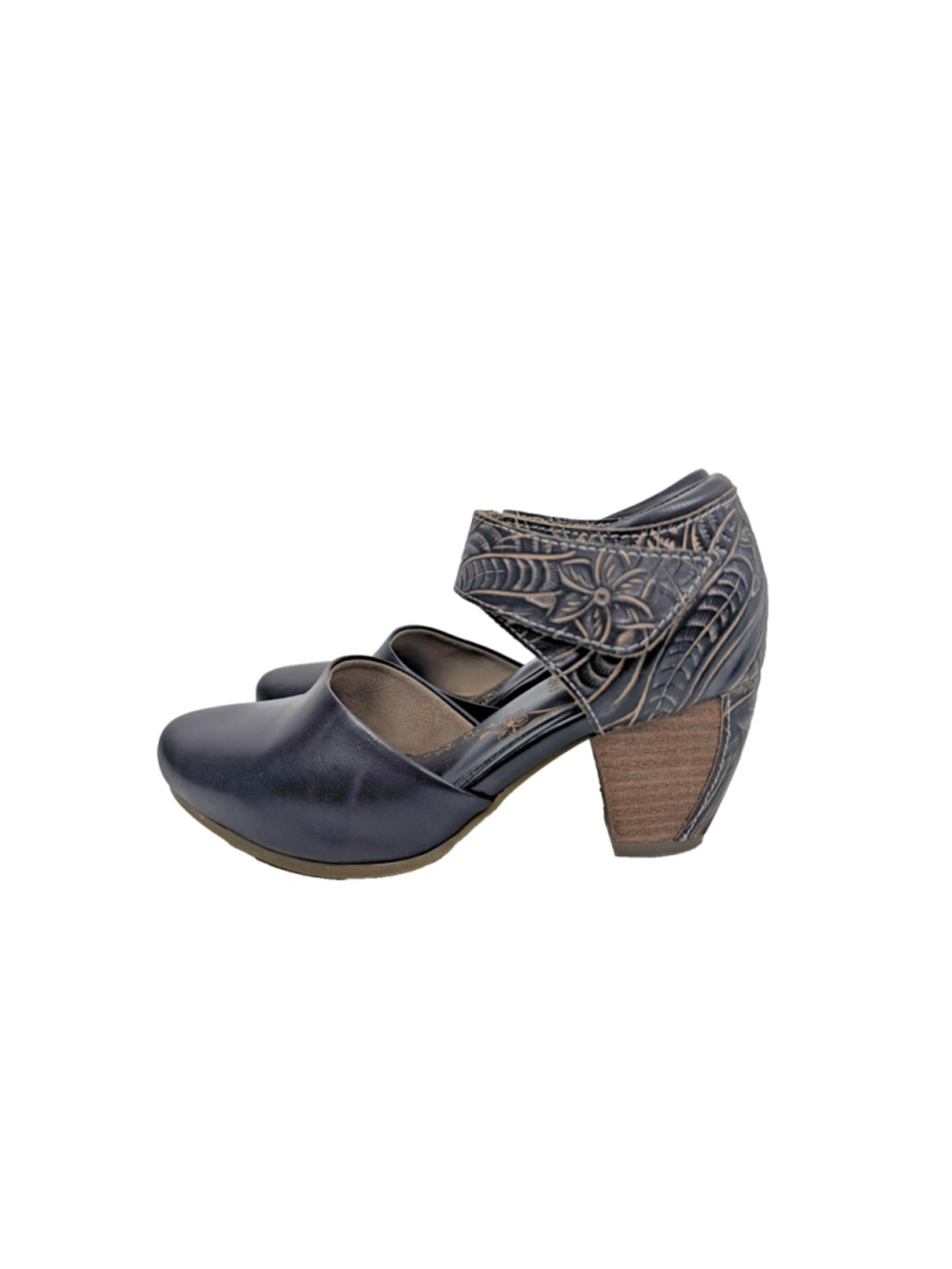 L'Artiste by Spring Step Toolie Women's Mary Jane Shoes Heel Black Leather 6